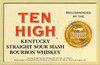 Ten High - Kentucky Straight Sour Mash Bourbon Whiskey (4 pack 250ml cans) (4 pack 250ml cans)
